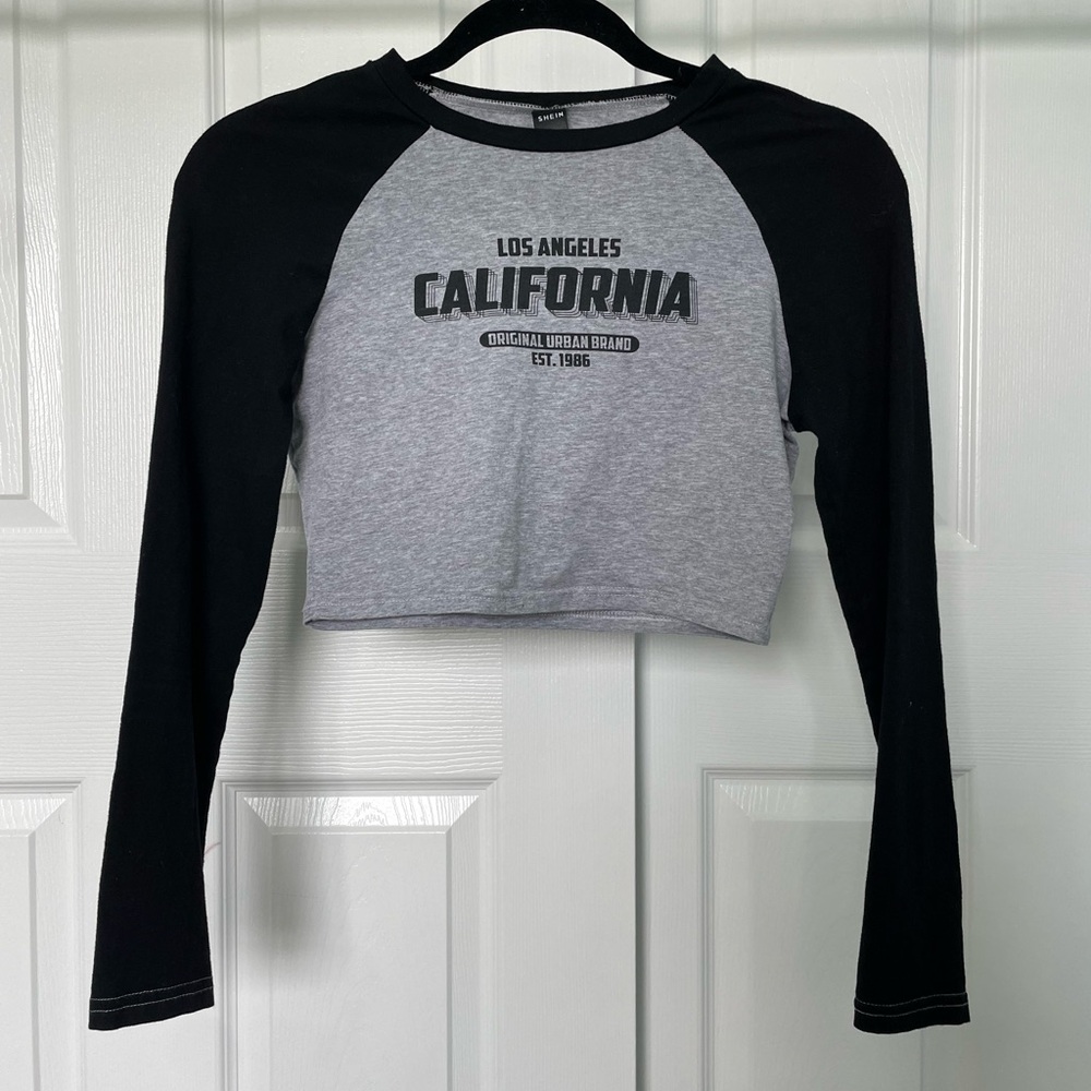 Black and Grey long sleeve from Shein